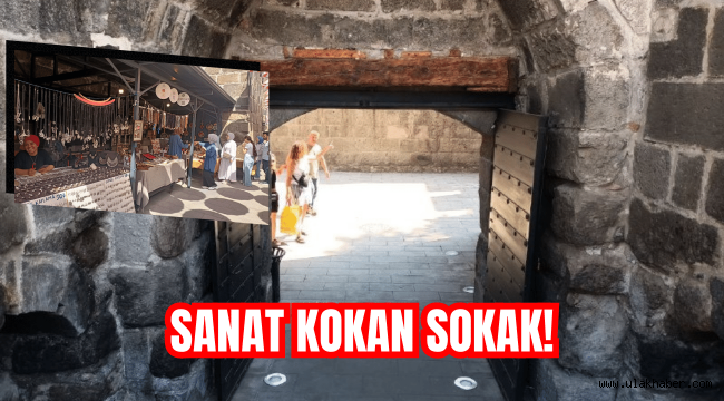 Tarihi Kayseri Kalesi'ndeki Sanatçılar Sokağı, ziyaretçilerini bekliyor