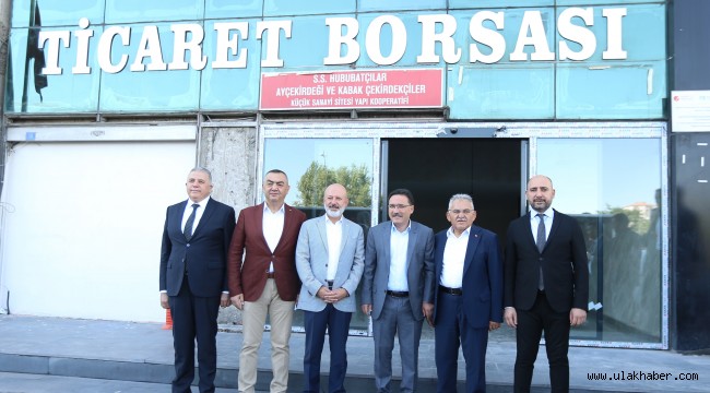 Vali Çiçek ve Başkan Büyükkılıç, KTB'yi ziyaret etti