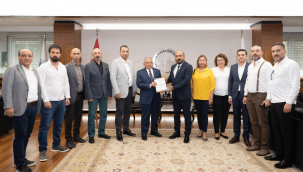 Başkan Büyükkılıç'a, TMMOB Makine Mühendisleri Odası Kayseri Şubesi'nden ziyaret