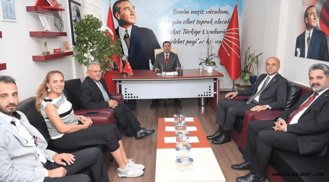 Başkan Büyükkılıç'tan CHP ve İYİ Parti'ye nezaket ziyareti