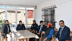 Akkışla Kaymakamı Gülseven şehit ailelerini ziyaret etti