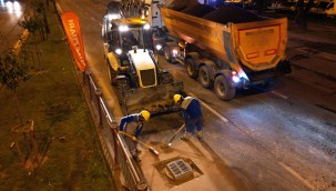 KASKİ'de gece mesaisi!