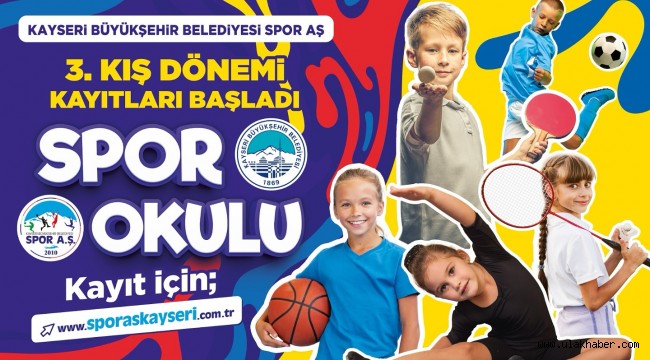 Büyükşehir Spor A.Ş. 3'üncü kış dönemi Spor Okulları kayıtlarını başlattı