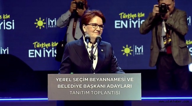 İYİ Parti Genel Başkanı Akşener: "Belediyelerimizde yoksullukla mücadele odak noktamız olacak"