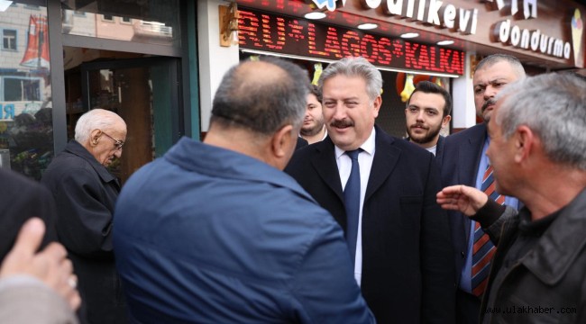 BAŞKAN PALANCIOĞLU OSMAN KAVUNCU ESNAFINI ZİYARET ETTİ