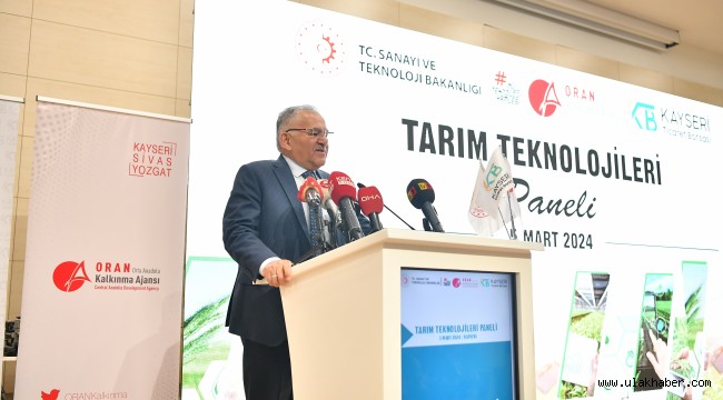 BÜYÜKKILIÇ: "KAYSERİ ARTIK TARIM VE HAYVANCILIK ŞEHRİ"