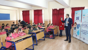 KASKİ'DEN ÖĞRENCİLERE 'SU TASARRUFU' EĞİTİMİ