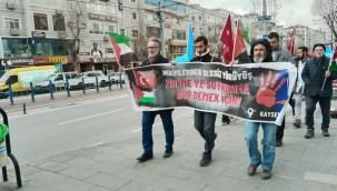 Kayseri'de sağlık çalışanlarından Filistin için 'sessiz yürüyüş'